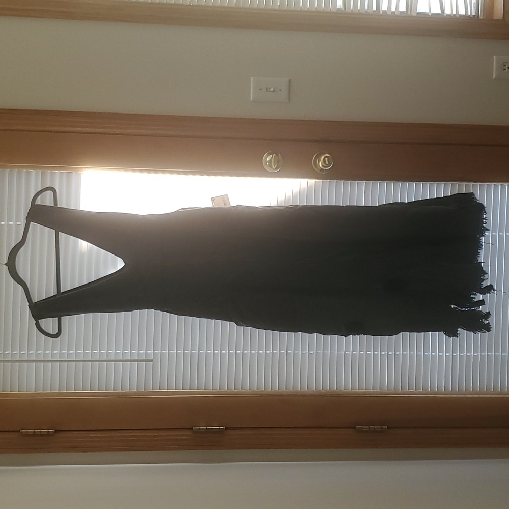 Free People Black Denim Dress